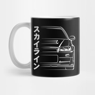 Skyline R34 GT-R Silhouette Mug